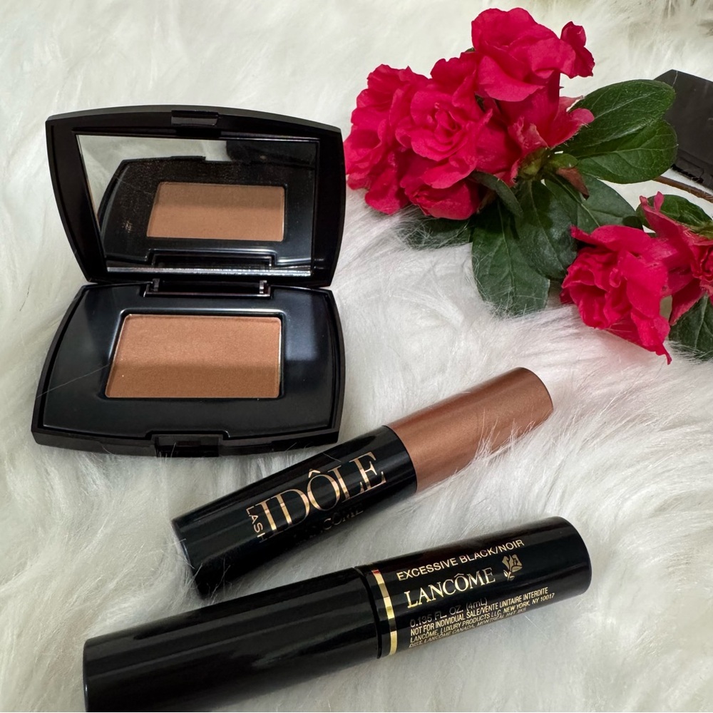 Lancome 3 Piece Mini Travel set Mascaras And Bronzer